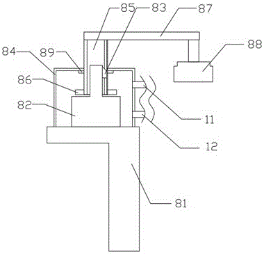 Motor blade cover drilling device