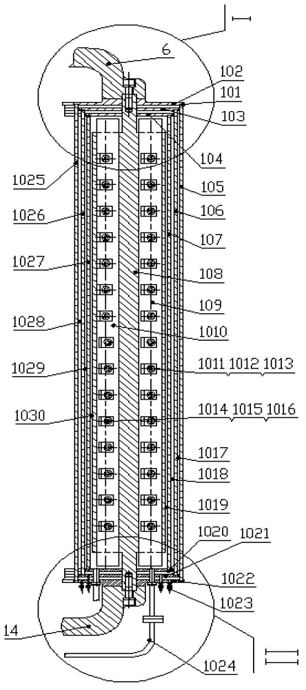 Double-air-gap superconductive direct-drive wind power generating set