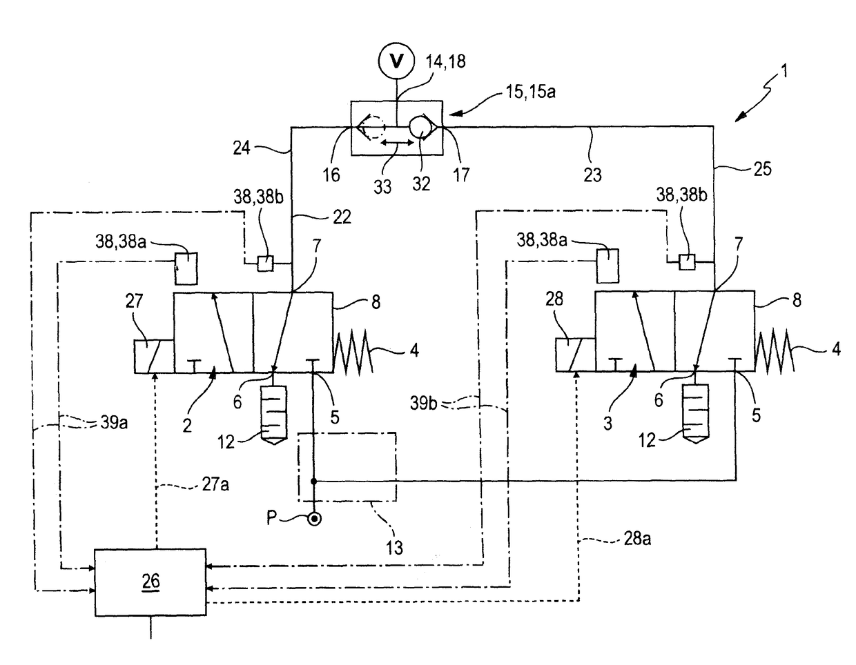 Compressed-air system having a safety function and method for operating such a compressed-air system