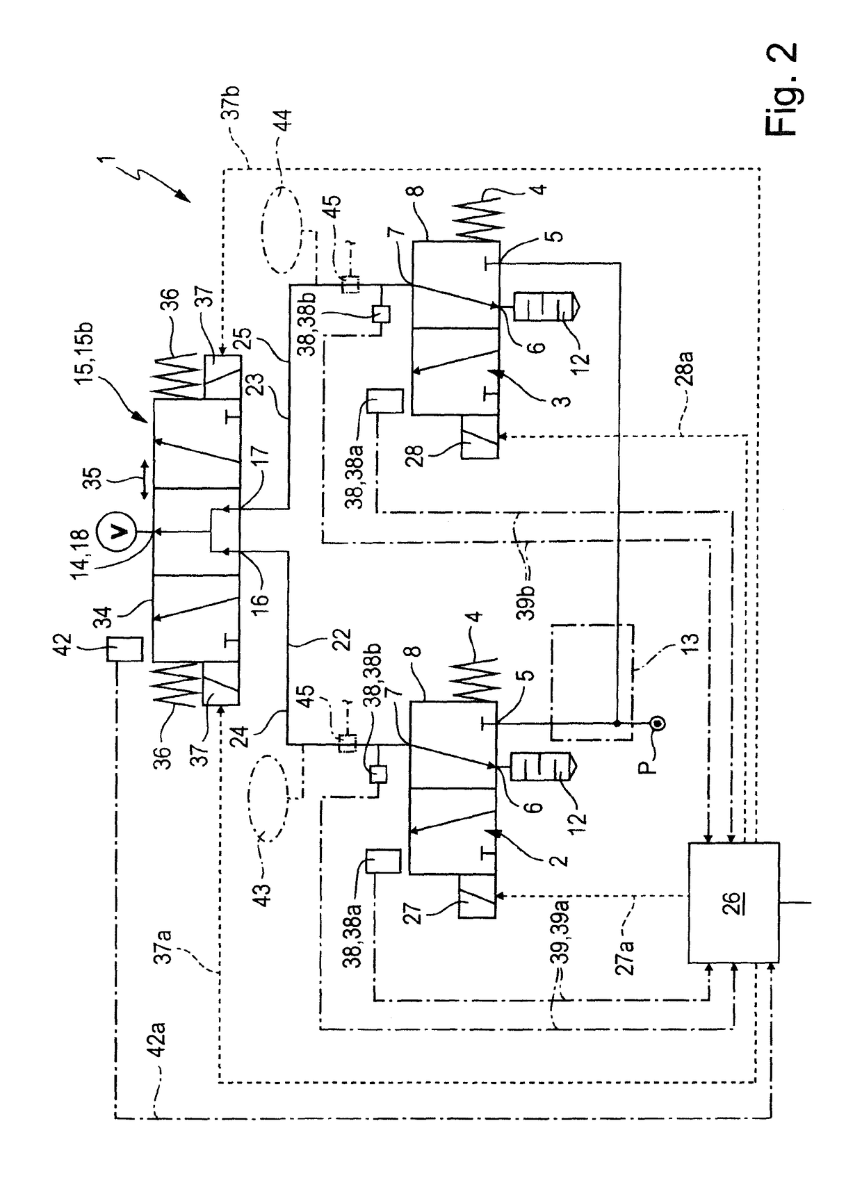 Compressed-air system having a safety function and method for operating such a compressed-air system