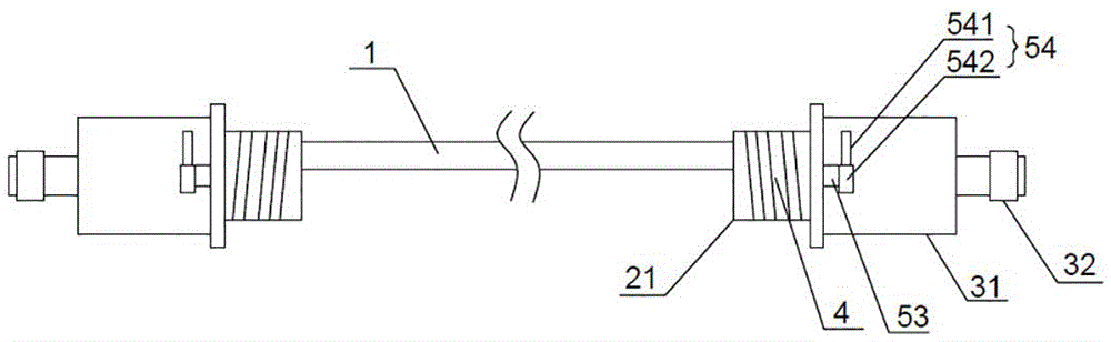 Radio frequency coaxial jumper wire for mobile communication