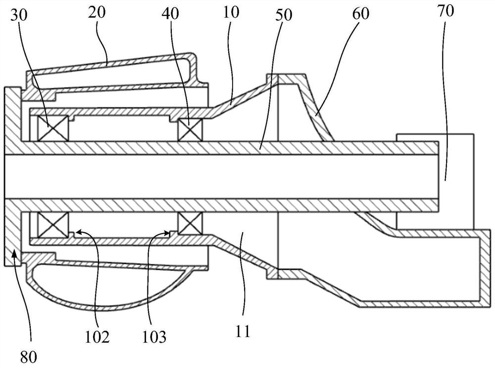 Driving chain structure of wind generating set and wind driven generator comprising same