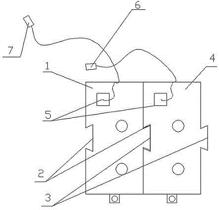 Combined power strip with dovetail grooves