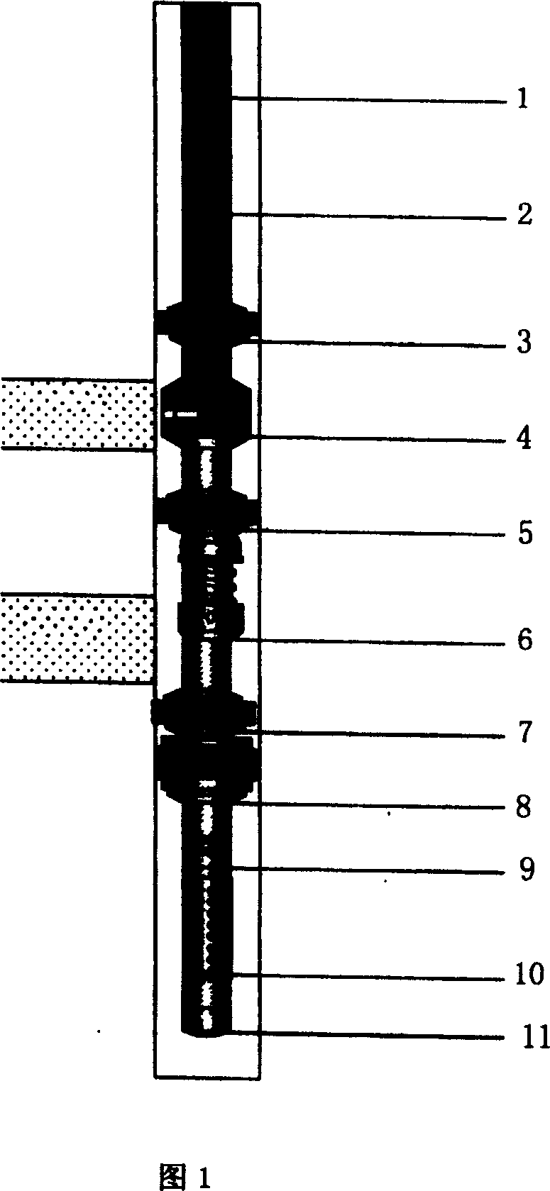 Separate layer gas injection tube pile