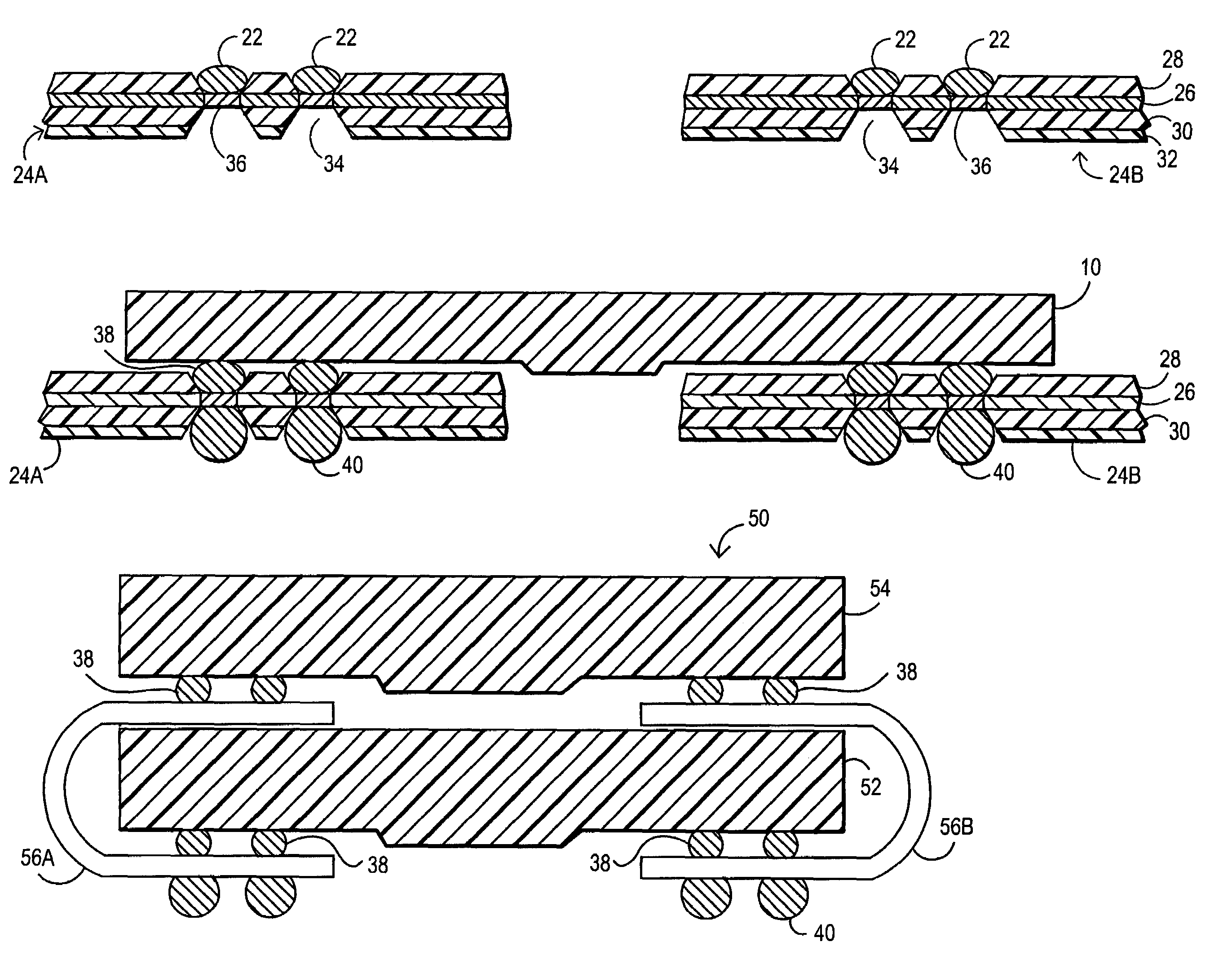 Low profile stacking system and method