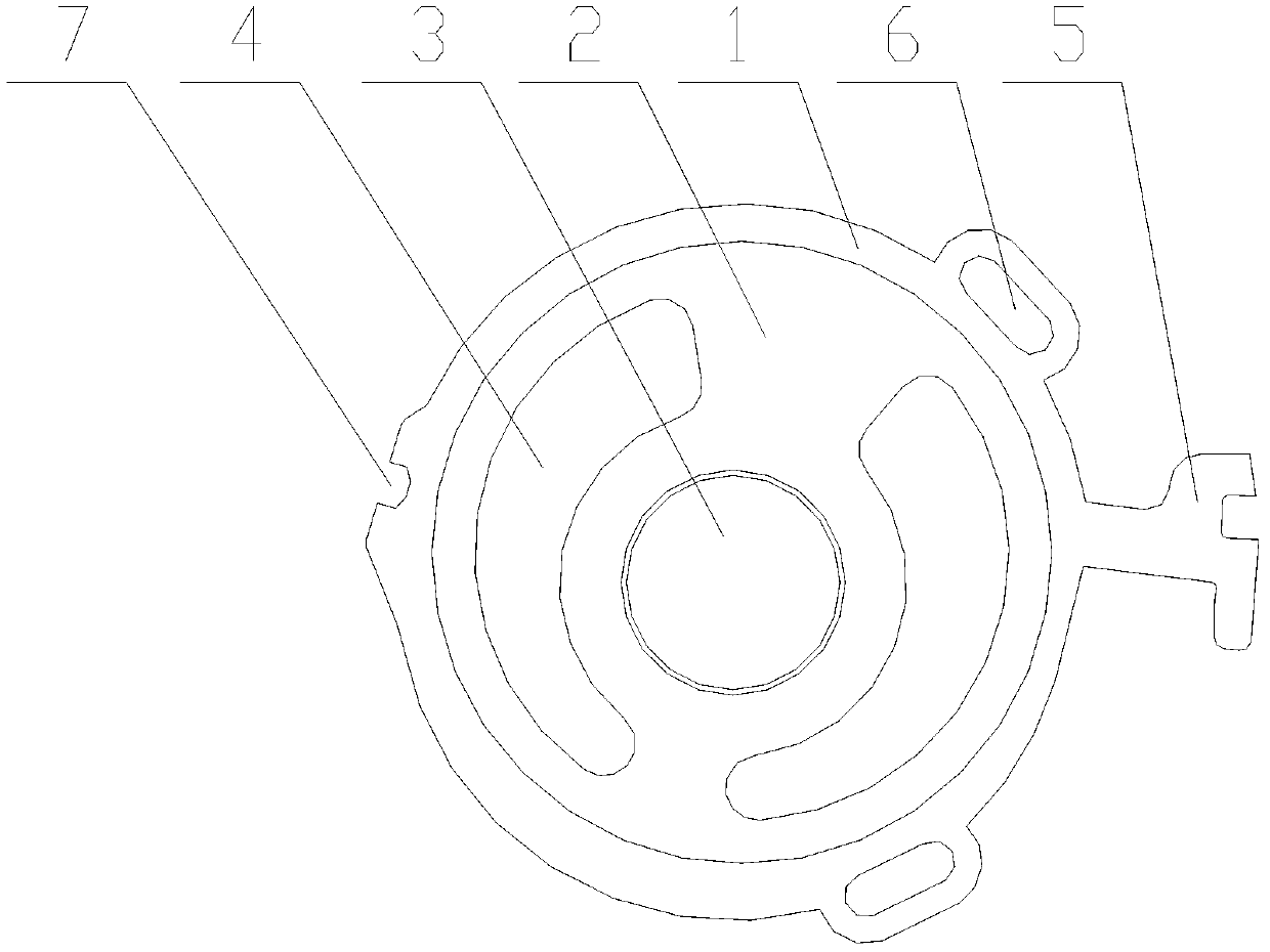 An inner casing for installation in a rotor type oil pump body