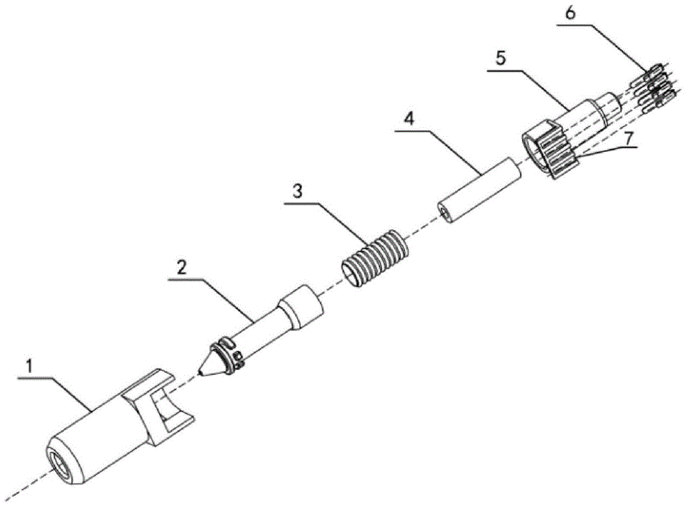 Covnenient plug type 3D printing spray head