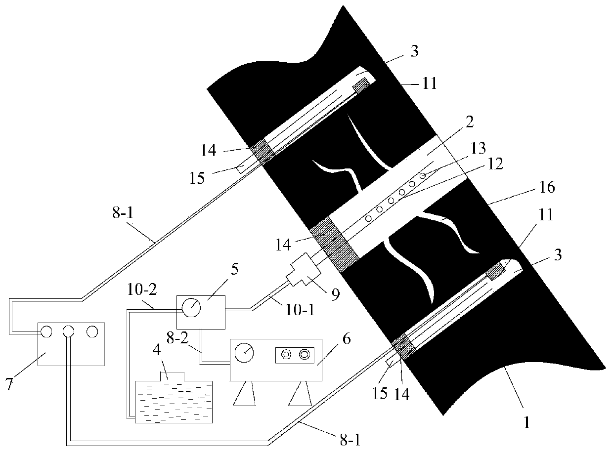 Reinforced gas extraction method based on phase change pulse wave