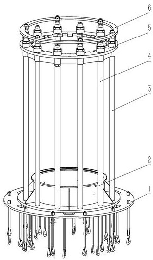 Self-balancing structure for medium-high pressure blast load generator