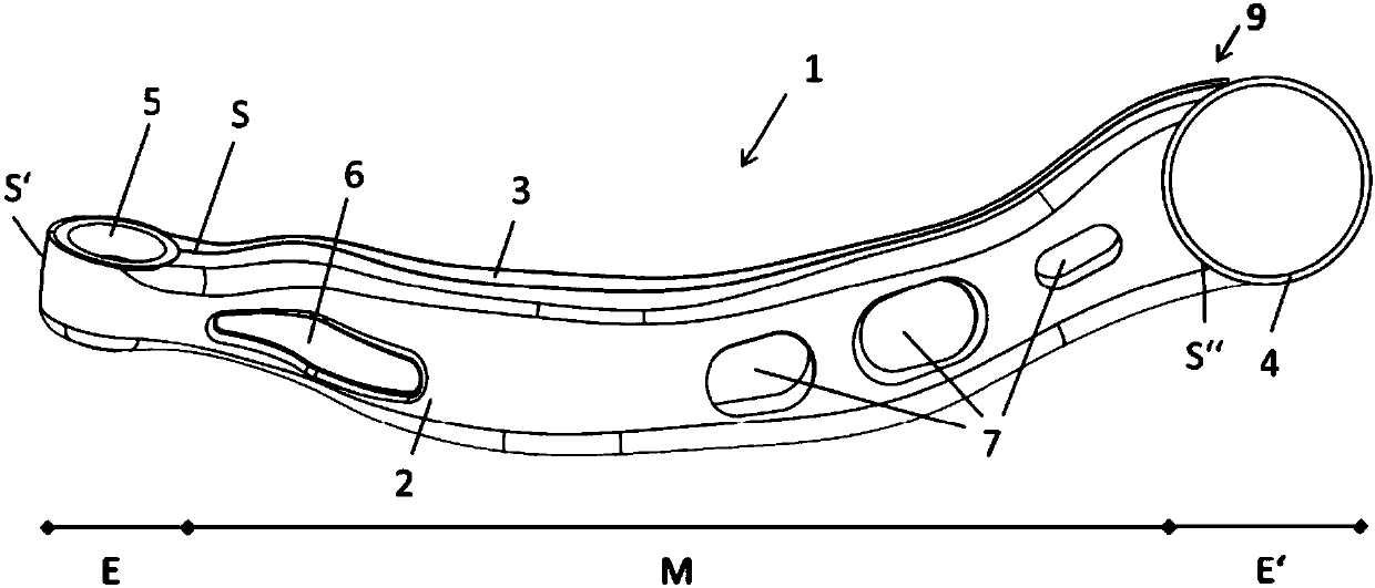 Link for a wheel suspension