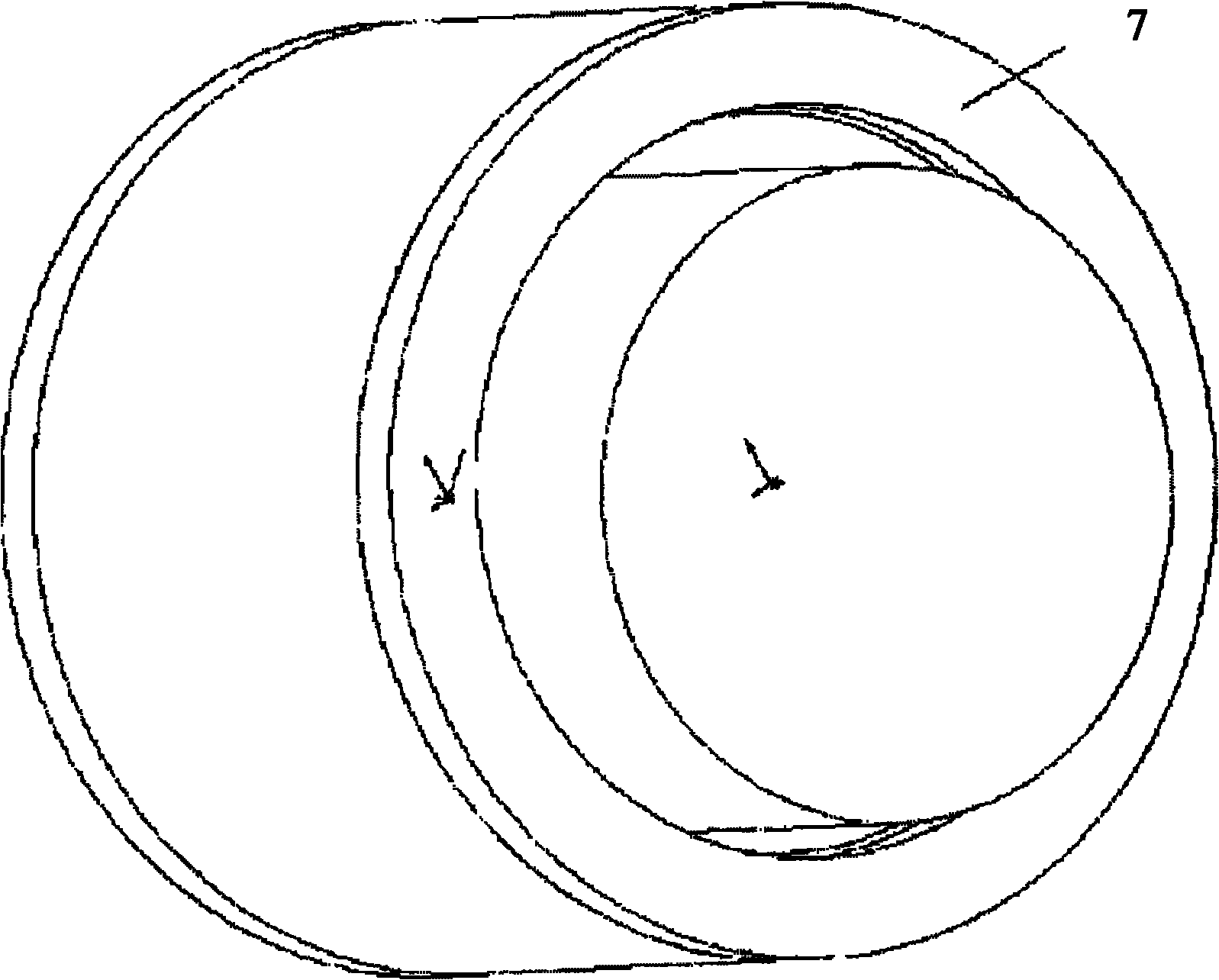 Radial foil bearing with sealing function