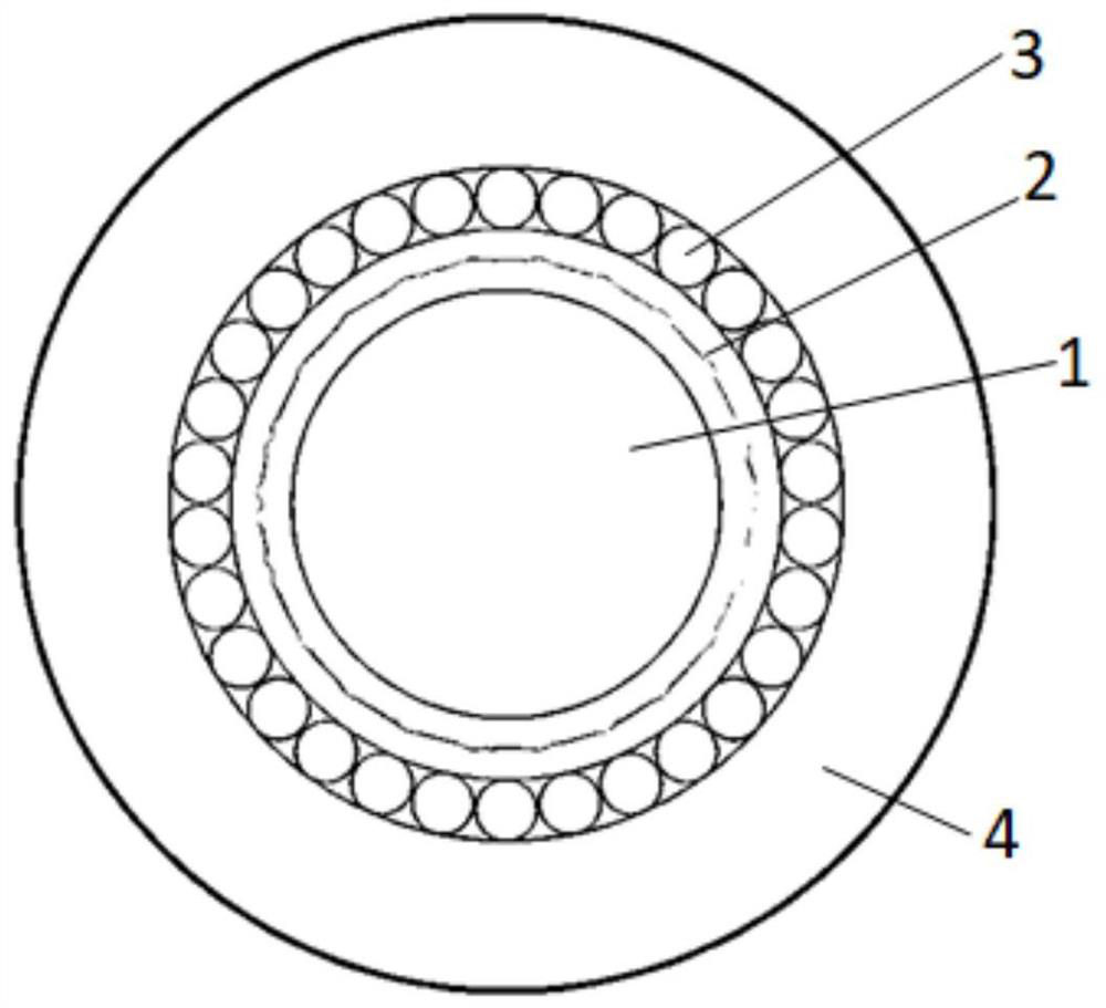 Annular microstructure optical fiber for orbital angular momentum transmission and preparation method