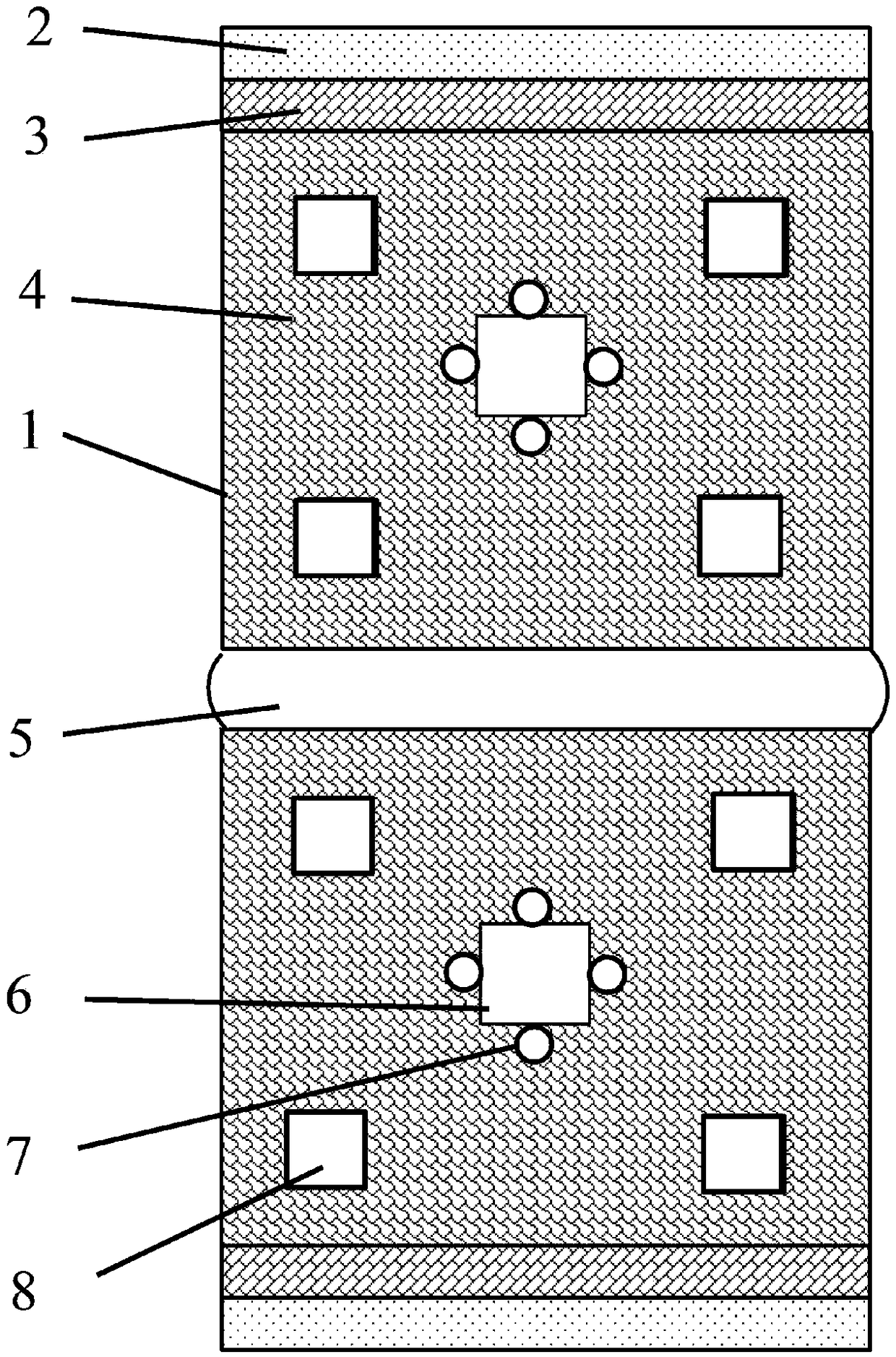 Honeycomb floor system of high-and-low temperature environment cabin