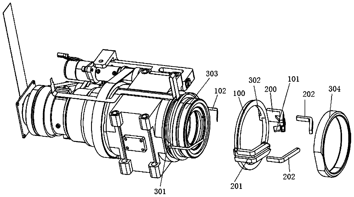 Fundus camera fixation device and fundus camera