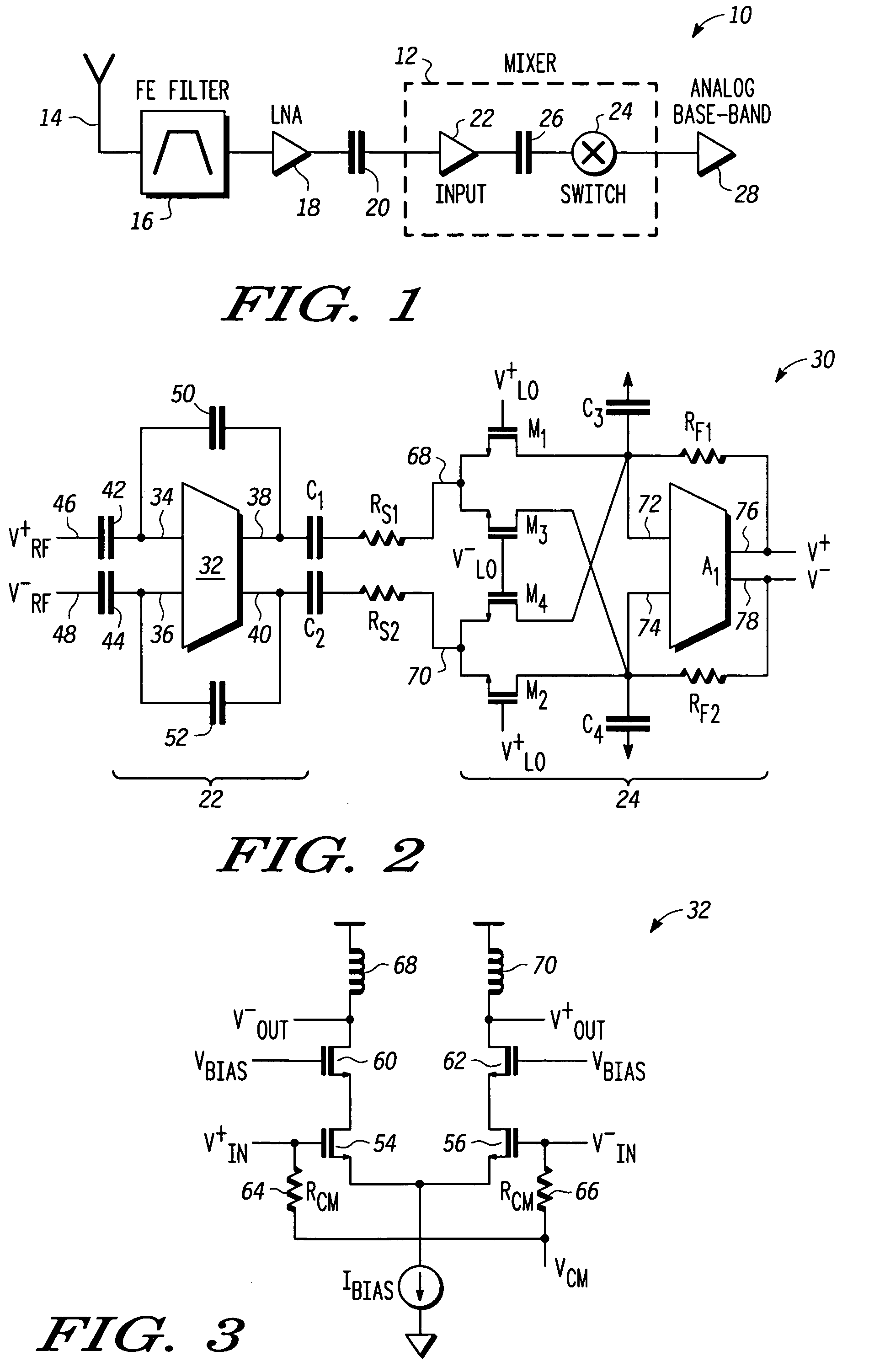 High linearity and low noise CMOS mixer and signal mixing method