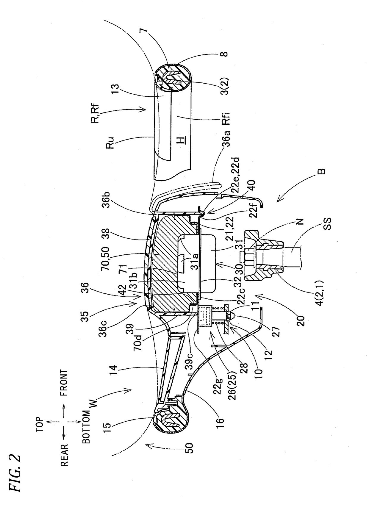 Folding preparation body of driver seat airbag and folding method of folded body