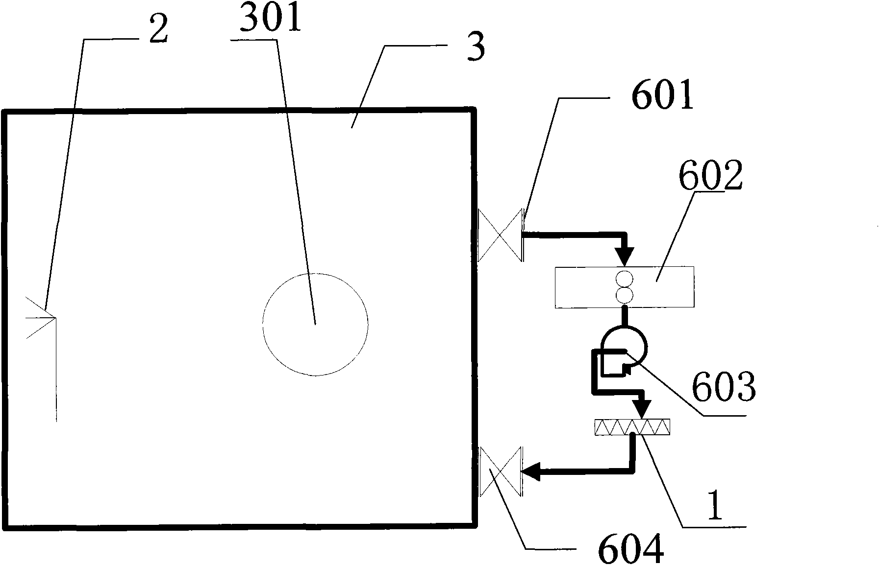 Device for indirectly testing one-time purification efficiency of air purifying component and method thereof