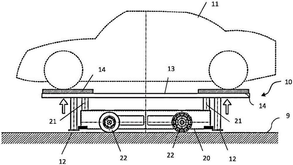 Automated parking system for vehicles