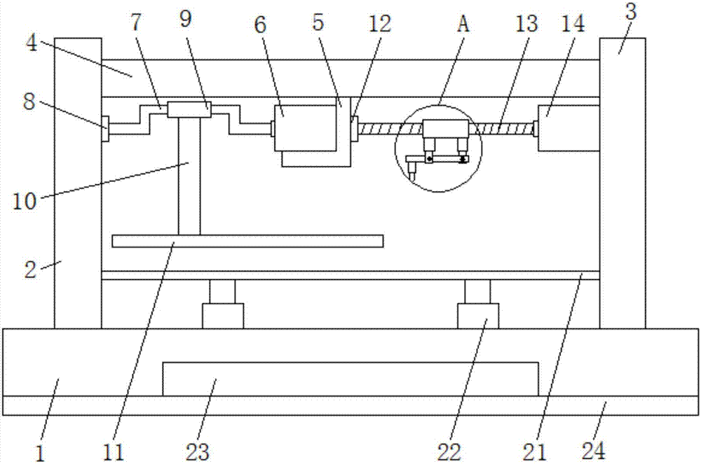 Orientation-adjustable type automatic clamping punching method for electronic device