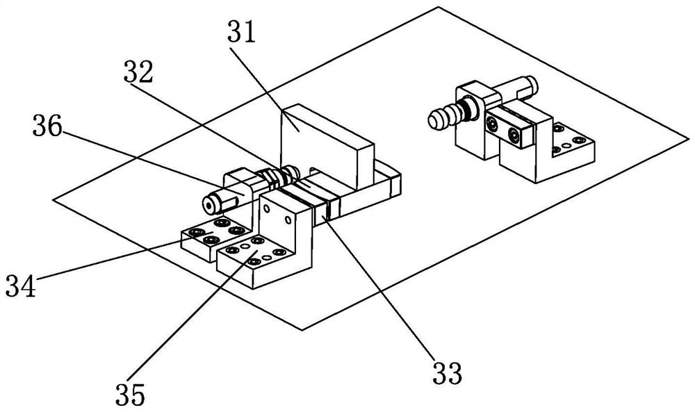 Sliding type vehicle body welding positioning pin workbench