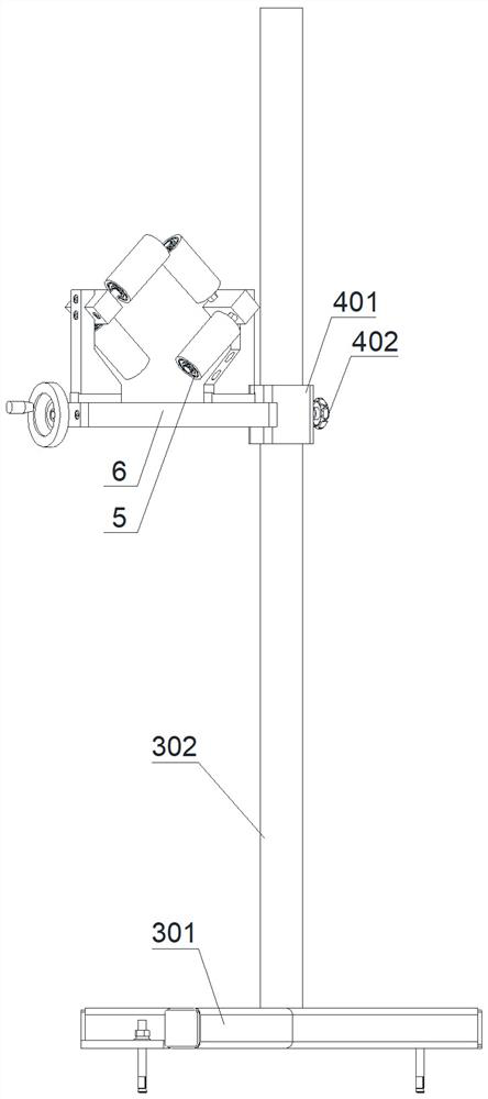 Temporary storage device for floor heating pipes after extrusion molding