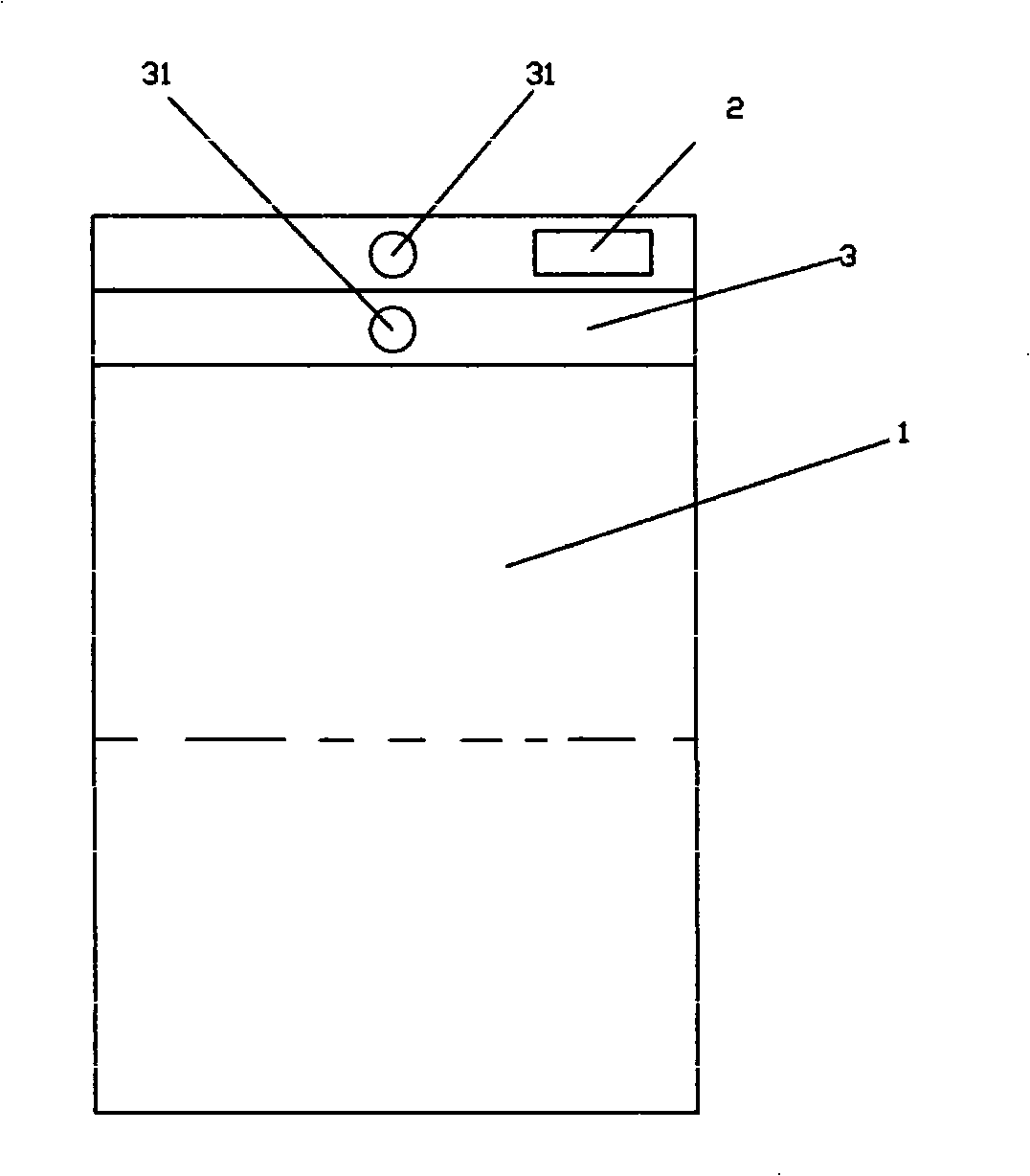 Packing bag with radio frequency electric label