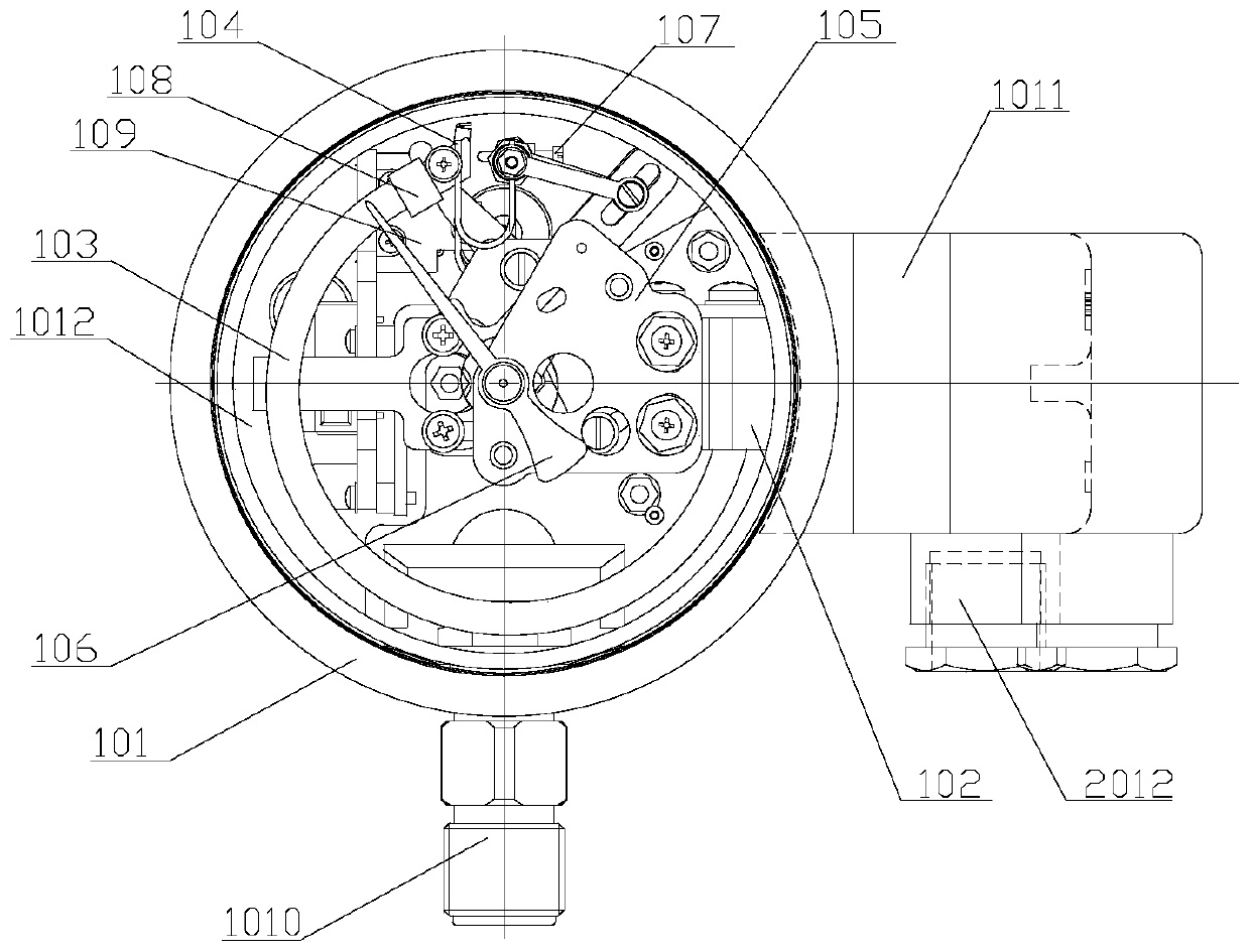 Electromechanically-integrated gas density relay and system