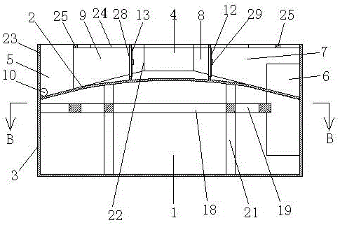 An anti-seismic automatic slag discharge biogas digester