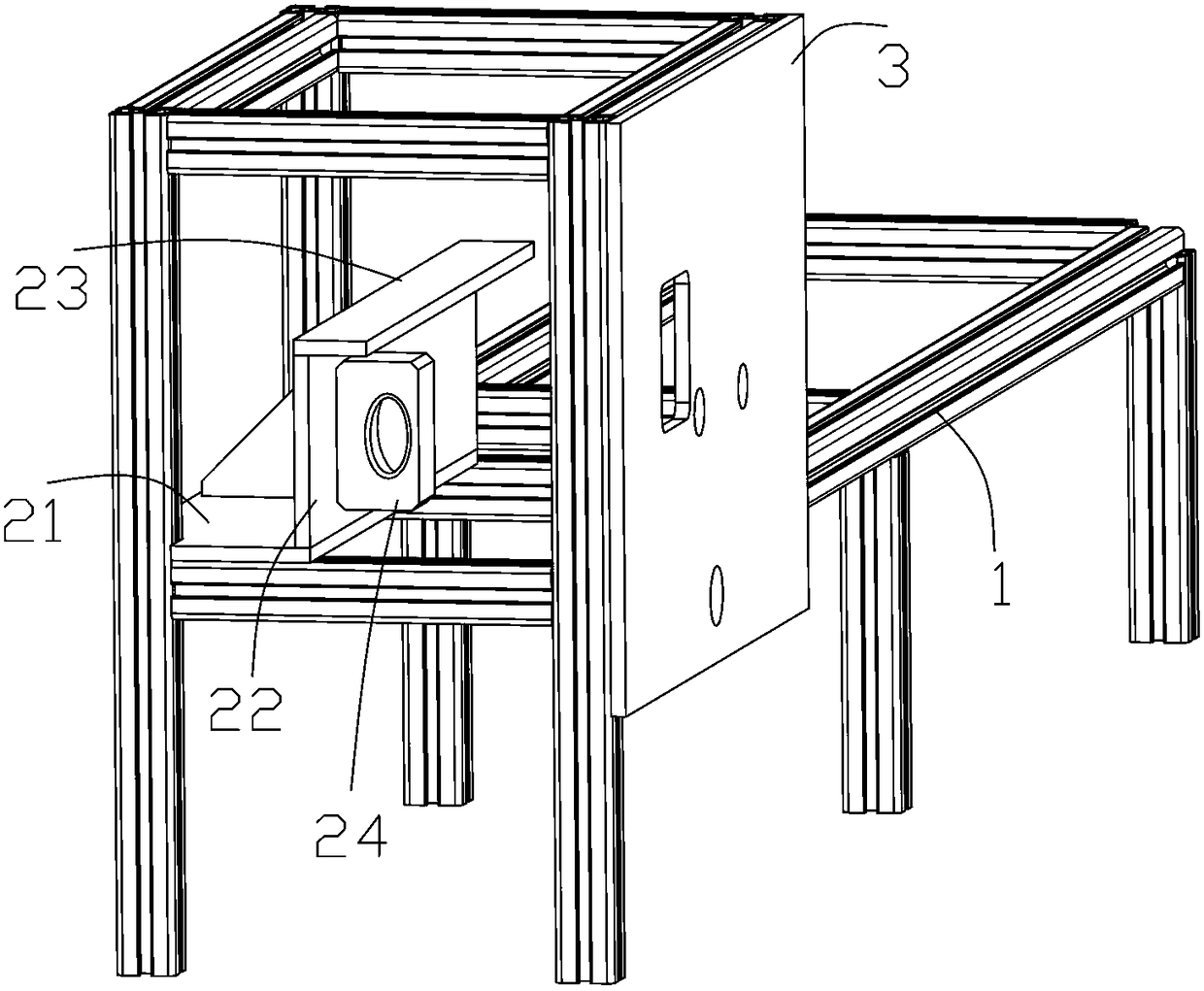 Robot production line used for extracting fish brain