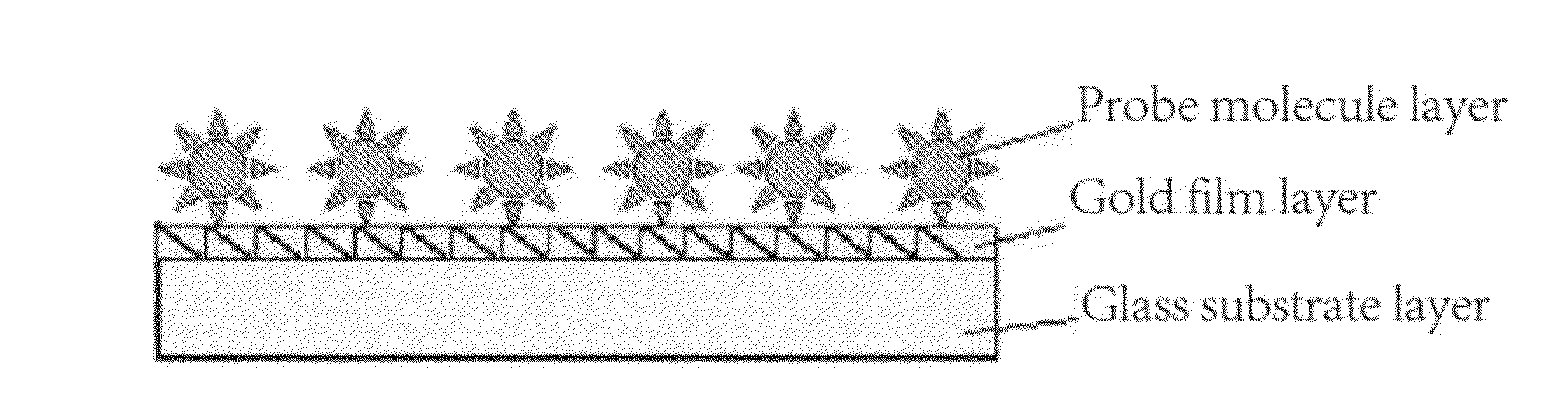 Surface plasmon resonance sensor chip, and preparation method and application thereof