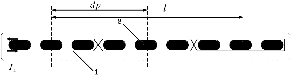 Three-phase type magnetic coupling mechanism applied to dynamic wireless power supply of vehicles