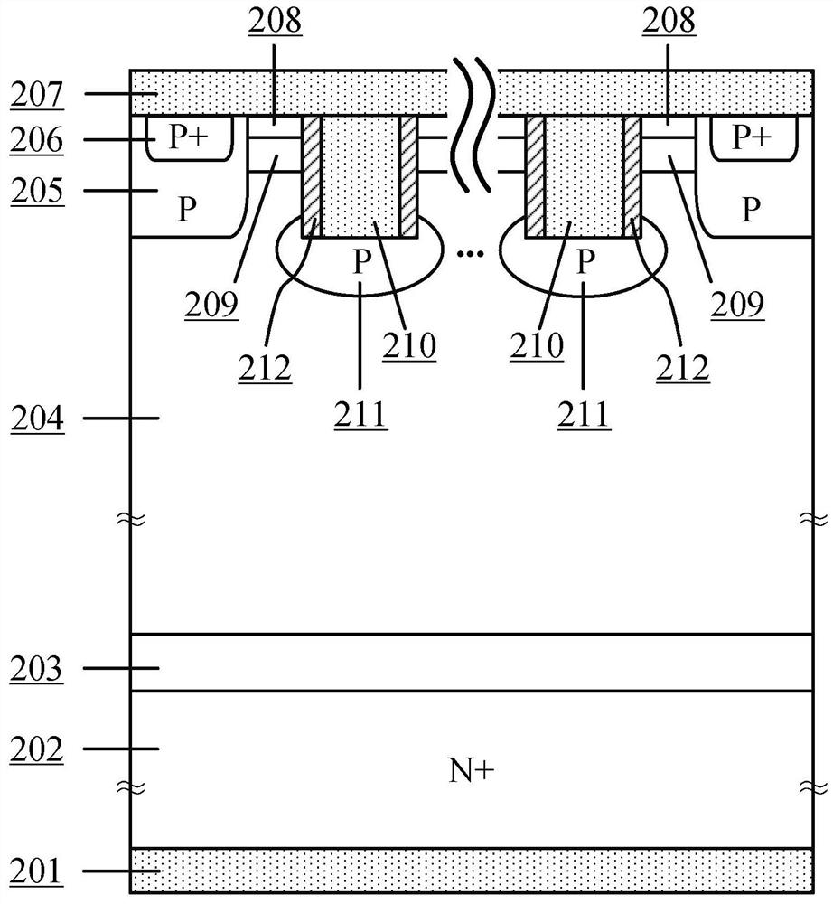 Electron extraction type freewheel diode device and preparation method thereof