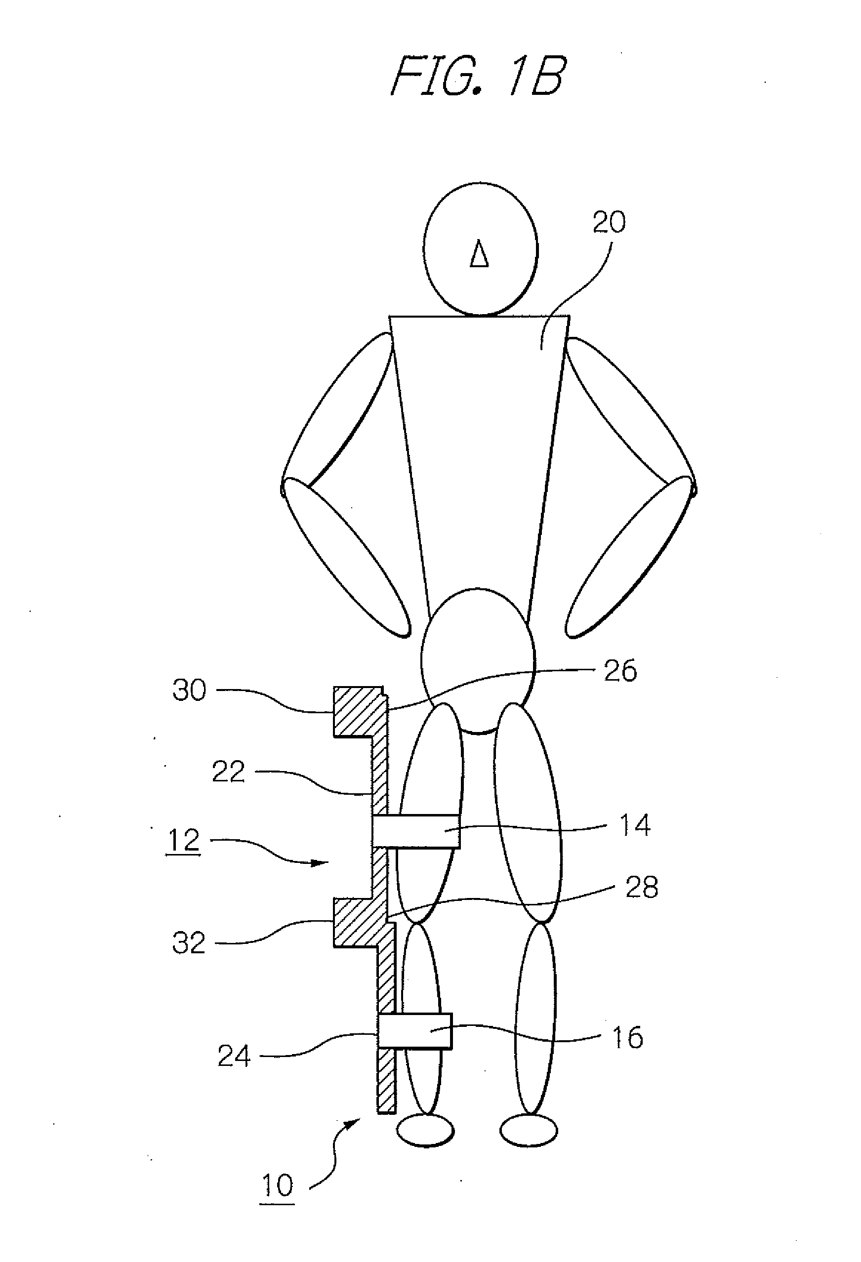 Muscle training device with muscular force measurement function for controlling the axial torque of a joint axle