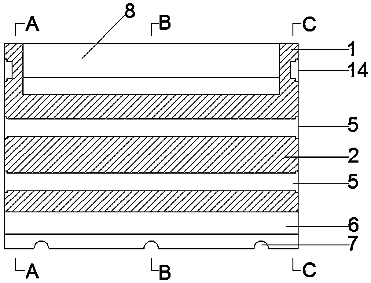 Prefabricated combined-type road barrier for greening road