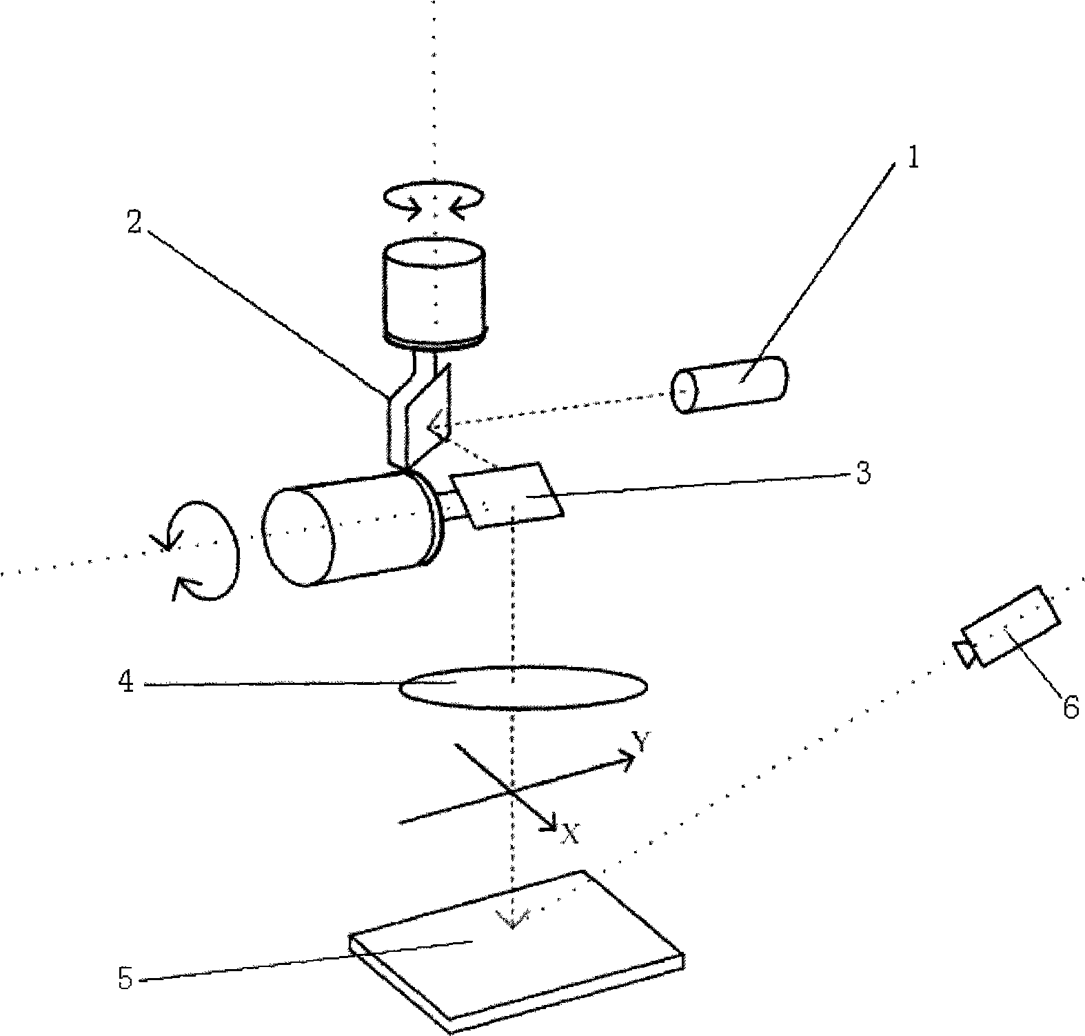 Measuring and machining integrated laser three-dimensional marking method and device