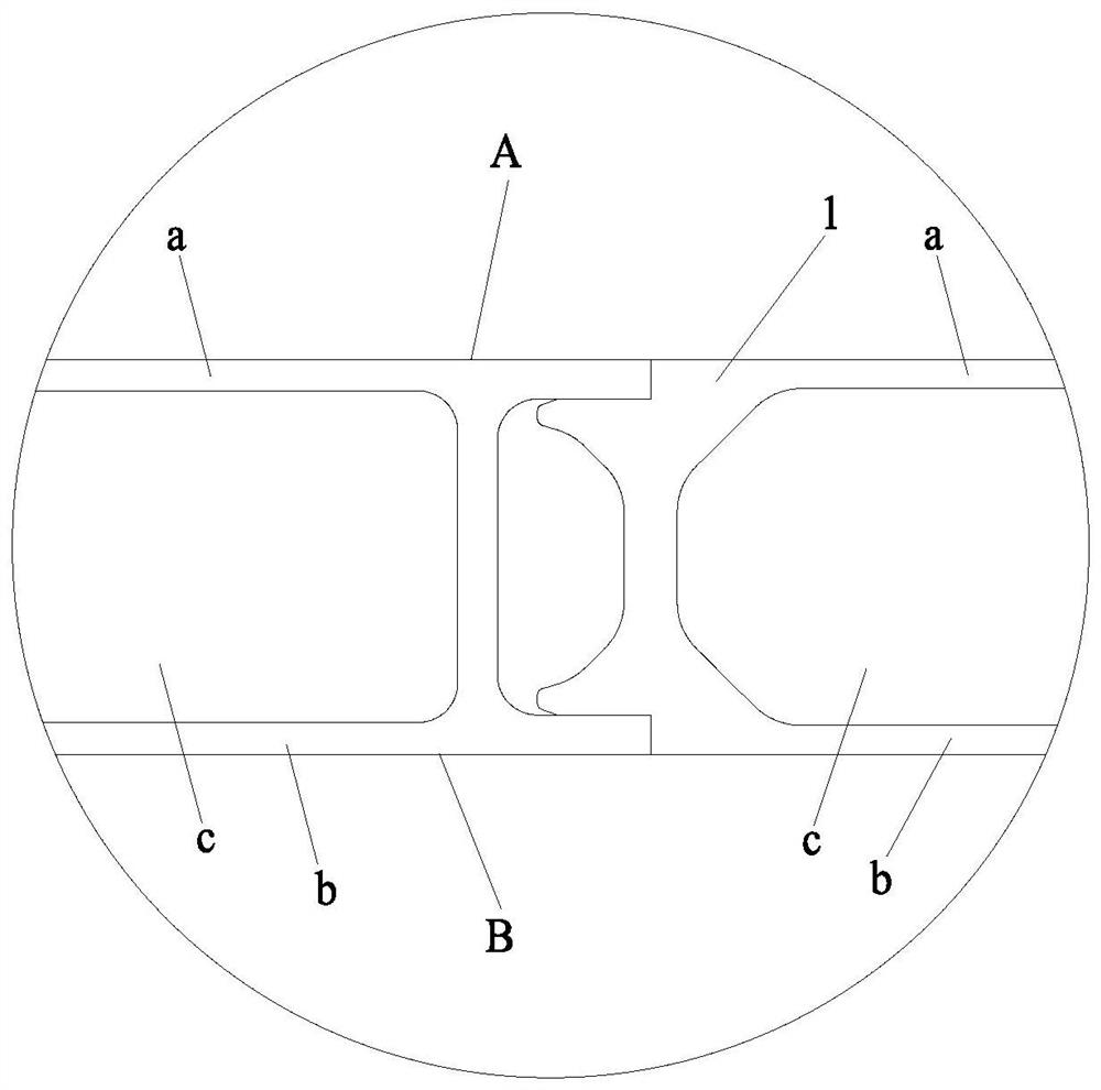 Friction stir welding method of hollow aluminum profile spliced ​​arc plate