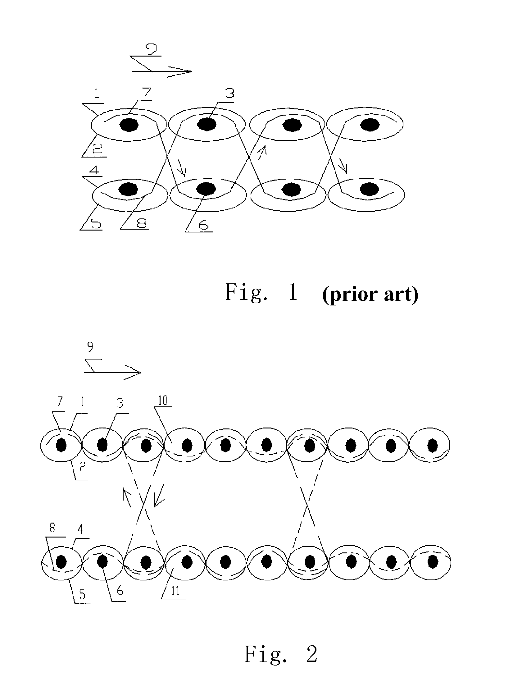 Three-dimensional woven hollow layer-connecting fabric