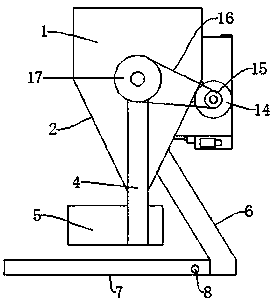 A pig feeding device with self-cleaning function