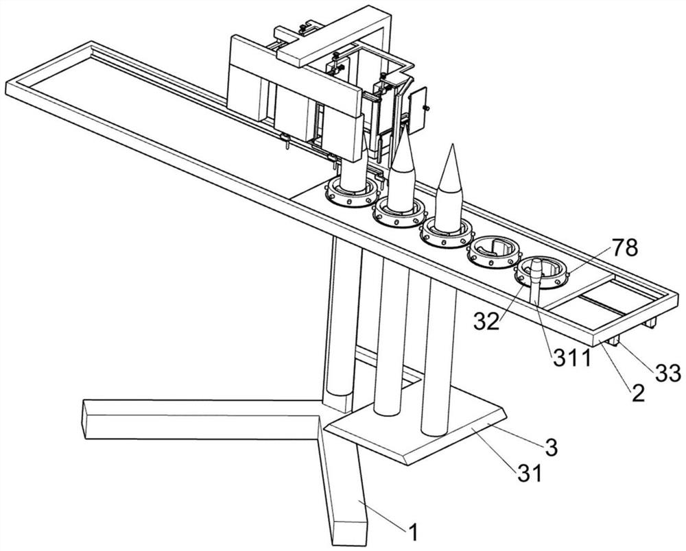 Reciprocating glue solution cleaning device for writing brush gluing