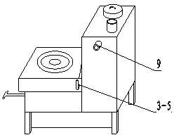 Cooking heating furnace by using biomass fuel