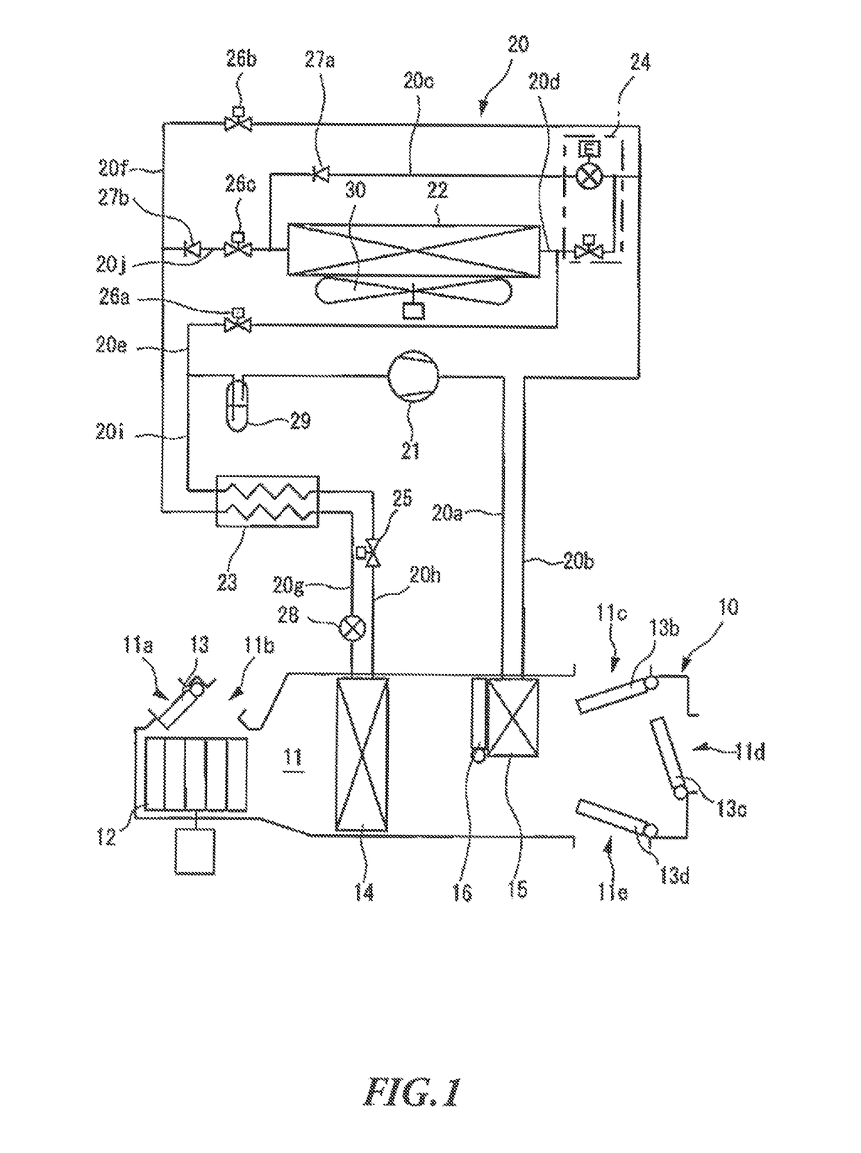 Vehicle air conditioning apparatus