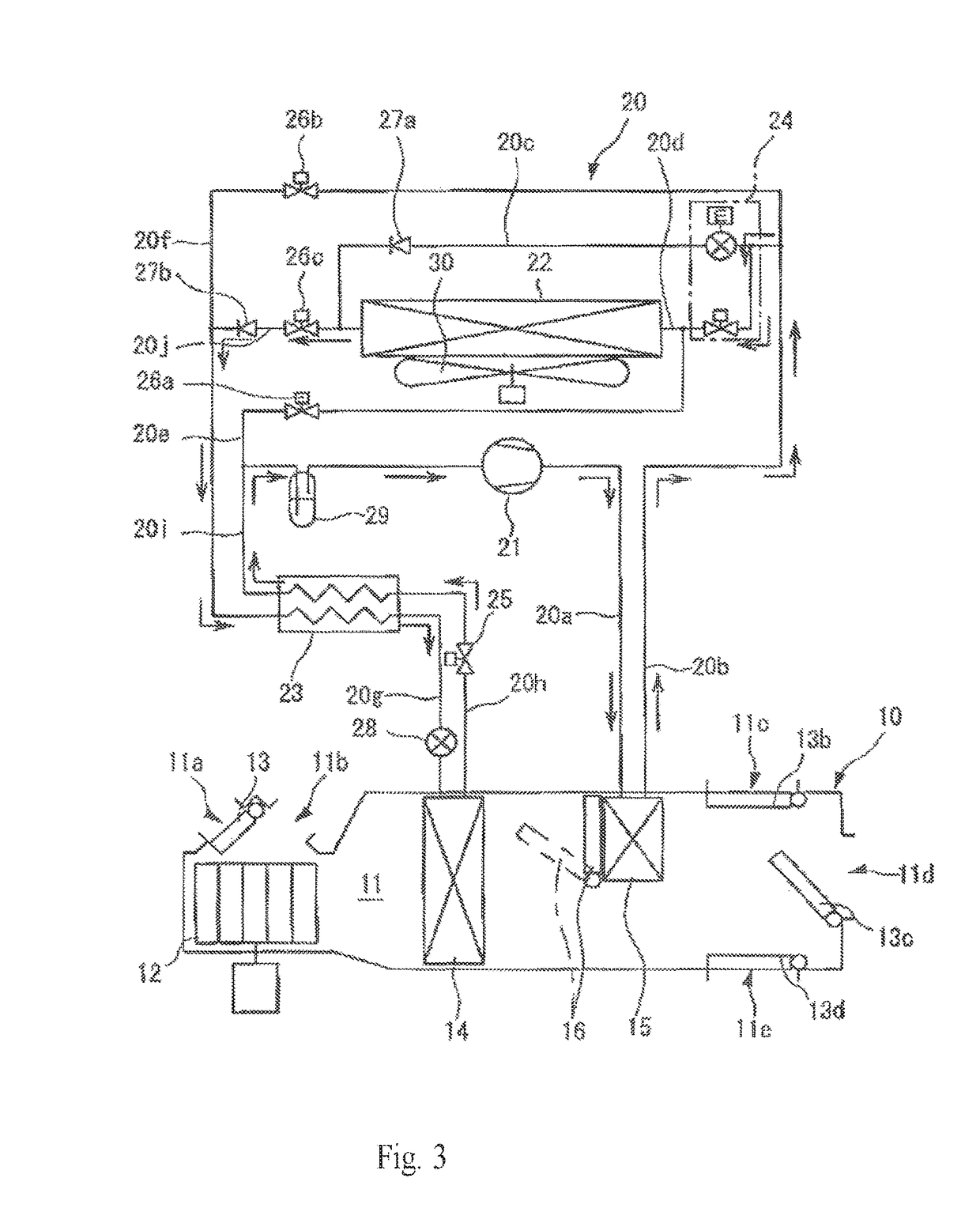 Vehicle air conditioning apparatus