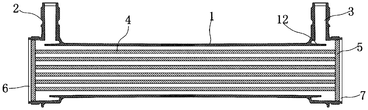 Hollow fiber hemodialyzer