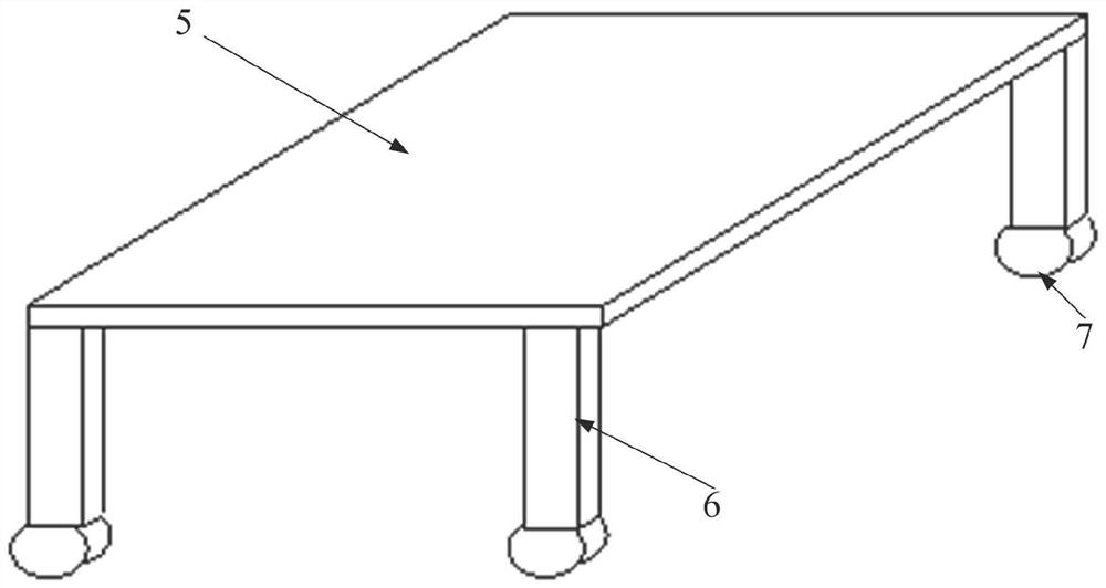 Leveling device for road and bridge construction