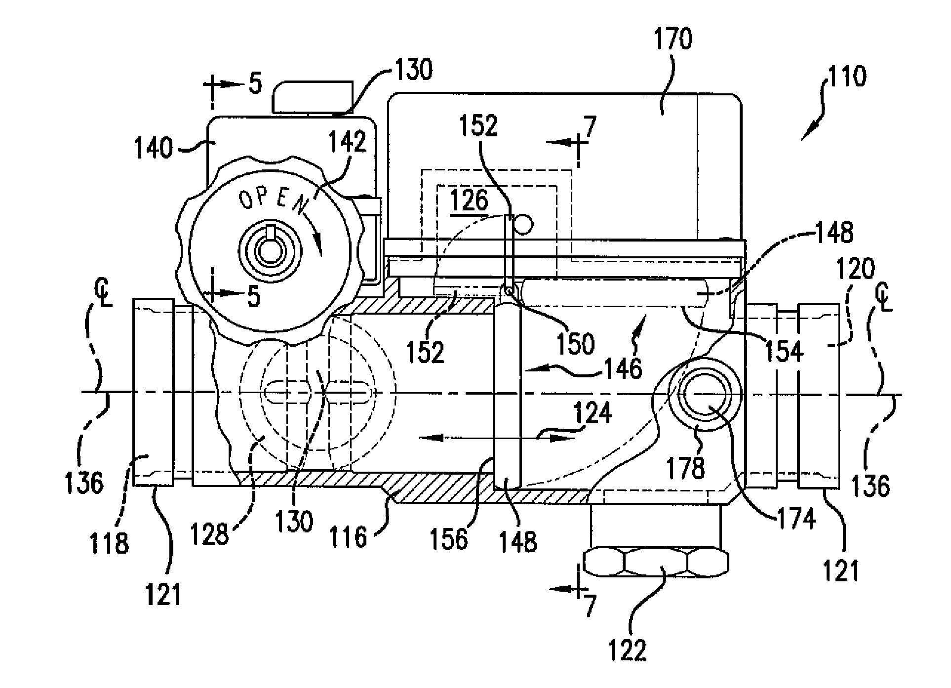 Flow control assembly for a fire sprinkler system