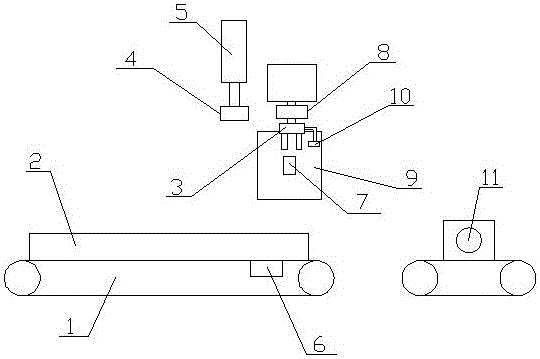 Feeding and discharging temperature detection device of outer ring composite grinding machine