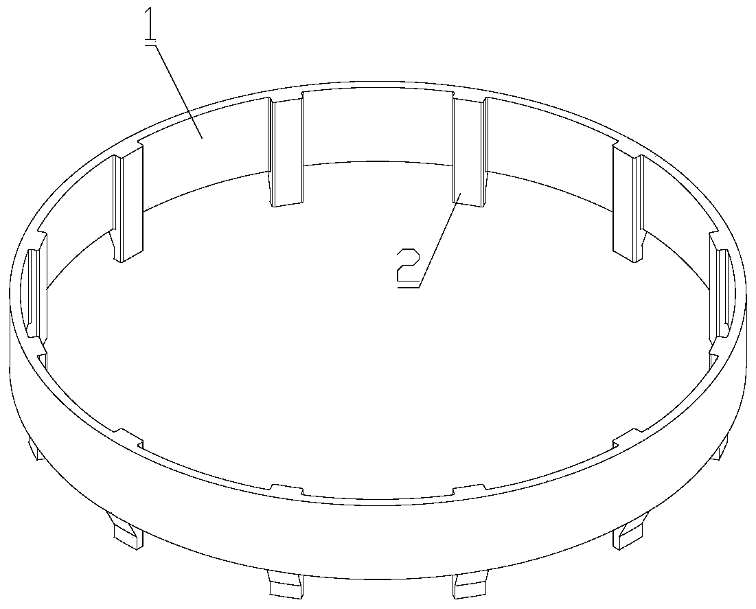 Stator retainer, motor stator and motor stator injection molding method