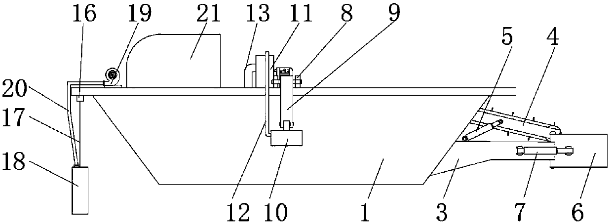 Water purifying device for river regulation