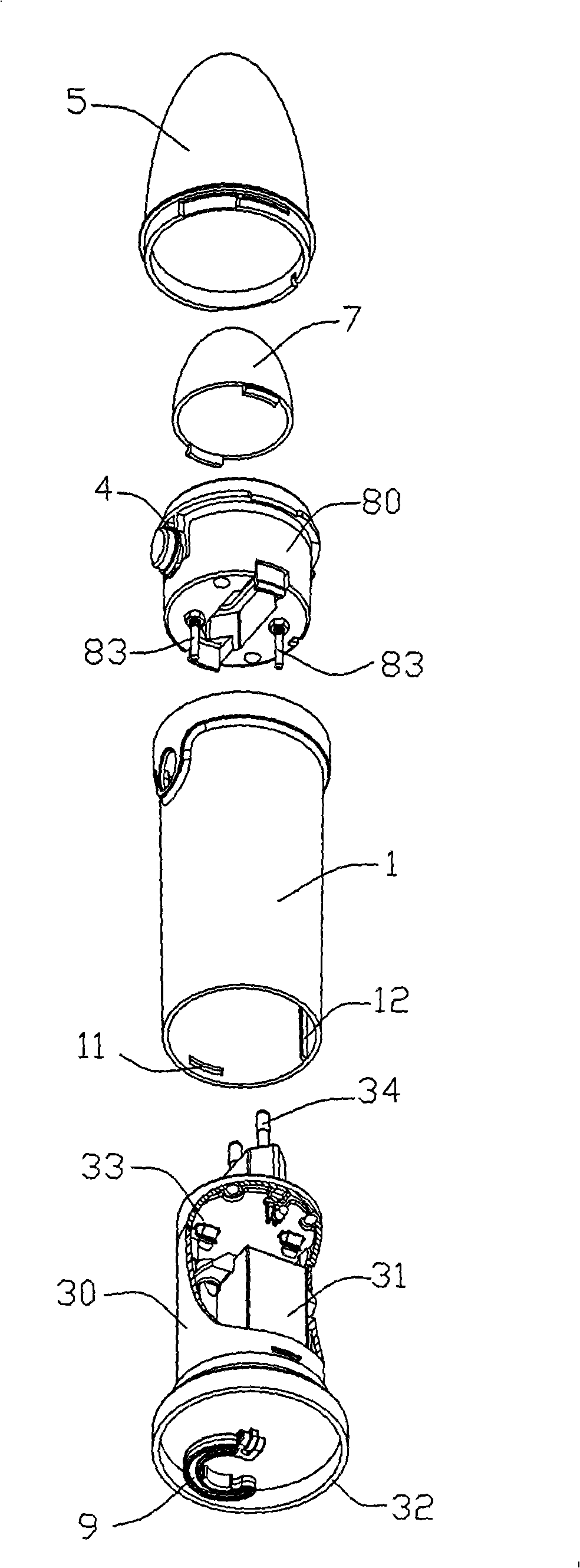 Candle modeling lamp