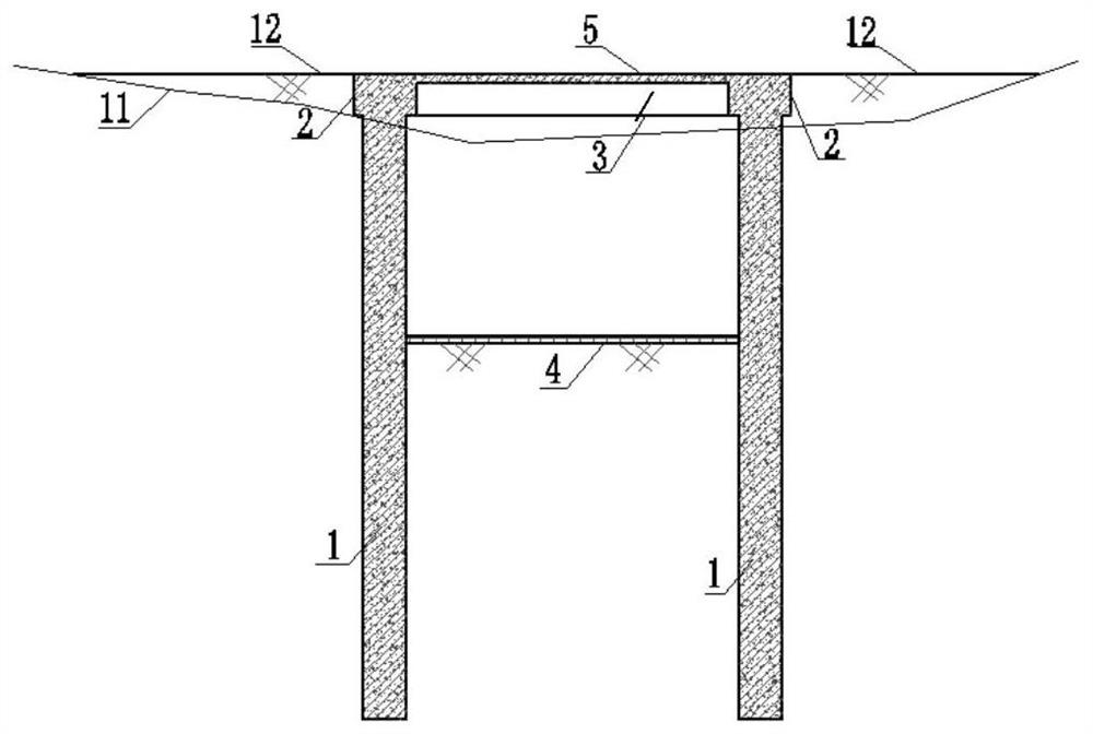 Soft soil foundation diversion canal construction method for taking water from rivers